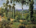die Landschaft in der Nähe von Conflans Sainte Honorine 1874 Camille Pissarro